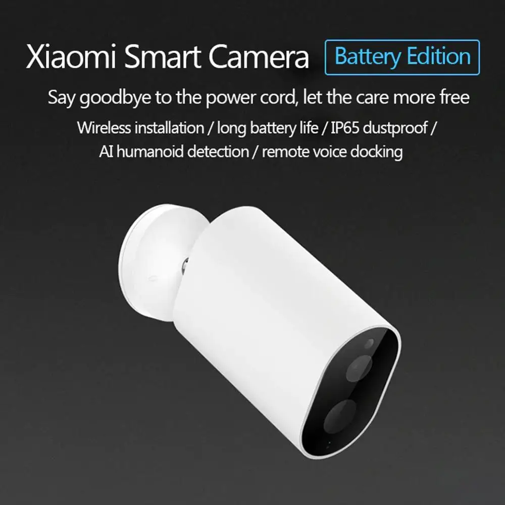 Оригинальная Беспроводная ip-камера Xiaomi Mijia 1080 P интеллектуальная камера наблюдения шлюз батареи 120 градусов F2.6 AI камера обнаружения человека