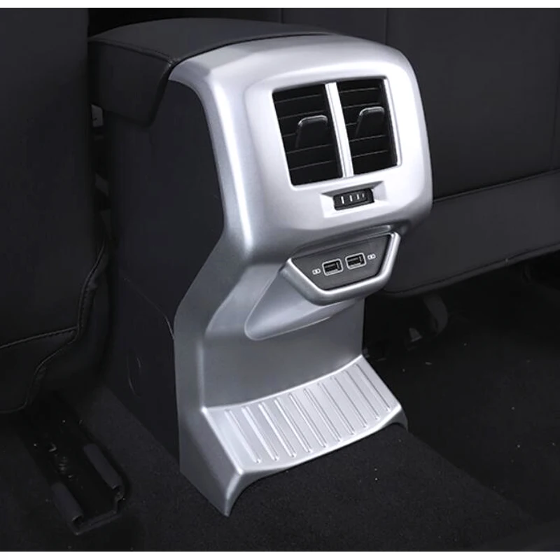 

For Volkswagen T-ROC TROC 2017 2018 Auto Car-styling Rear seat vent frame trim Stickers Covers Interior Accessories