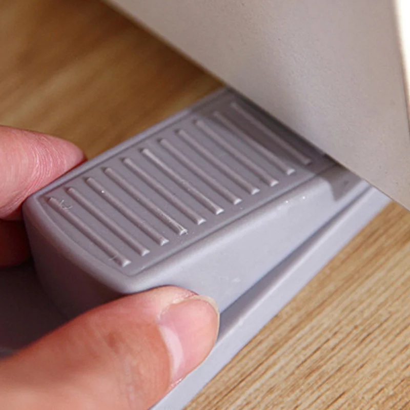 Резиновые дверные Упоры для дверей 2 шт. Нескользящие черные резиновые буферы