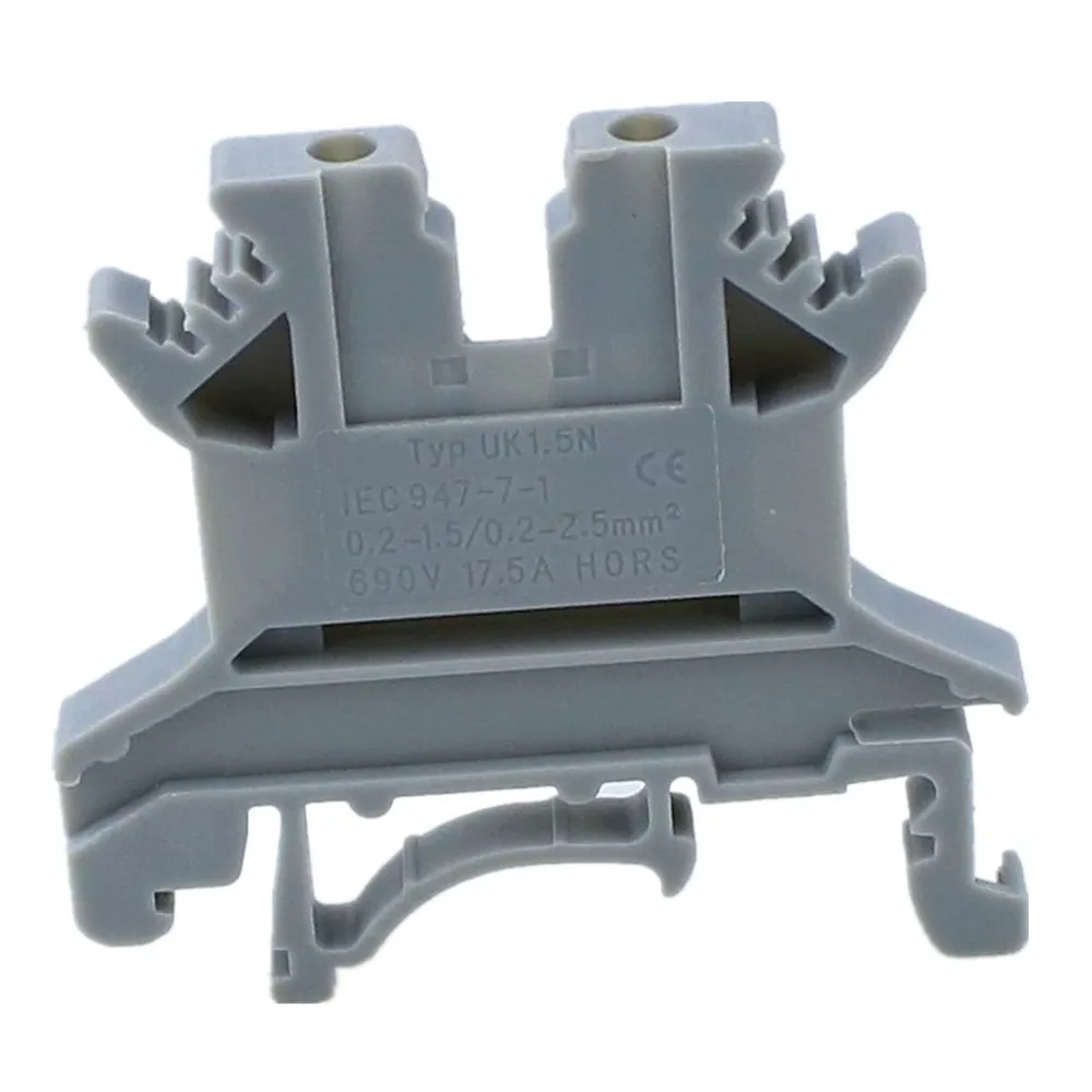 

10PCS UK-1.5N 1.5mm2 terminal rail combined wiring terminal 1.5 square terminal copper