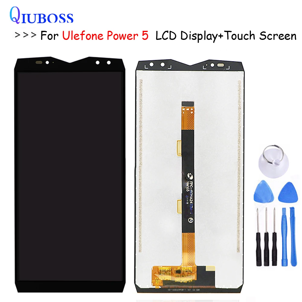 ЖК дисплей и дигитайзер в сборе для Ulefone Power 5 сменный сенсорный экран инструменты