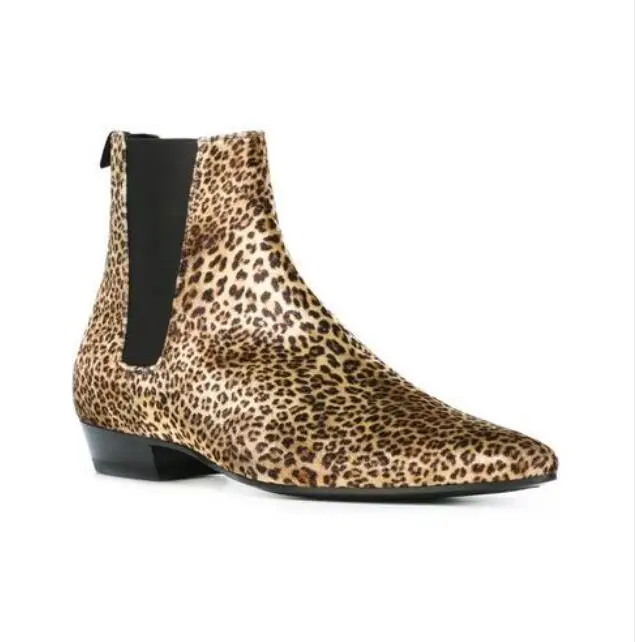 Мужские ботильоны из натуральной кожи леопардовые ботинки 2017|shoes fashion|shoes qualityshoes