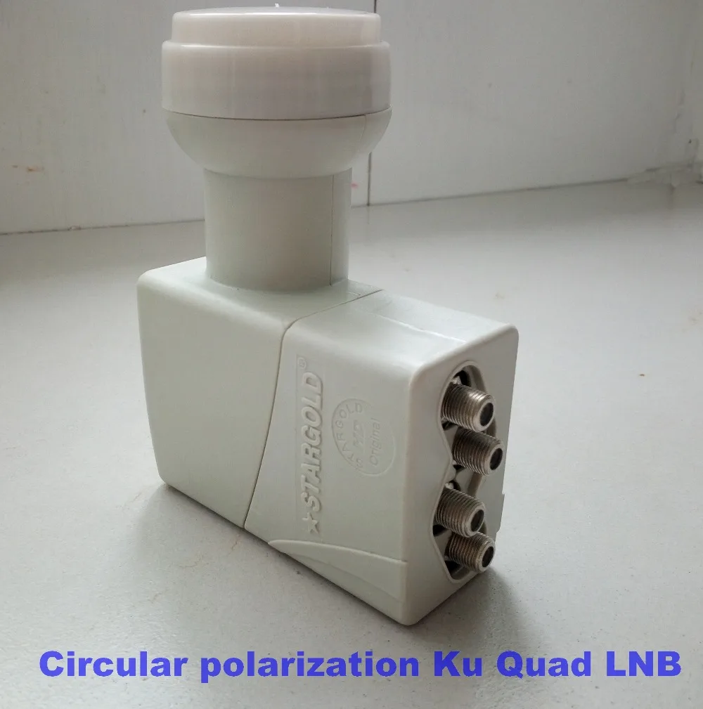 Круговая поляризация Quad LNB 10 75 ГГц лучший сигнал цифровой HD KU Band