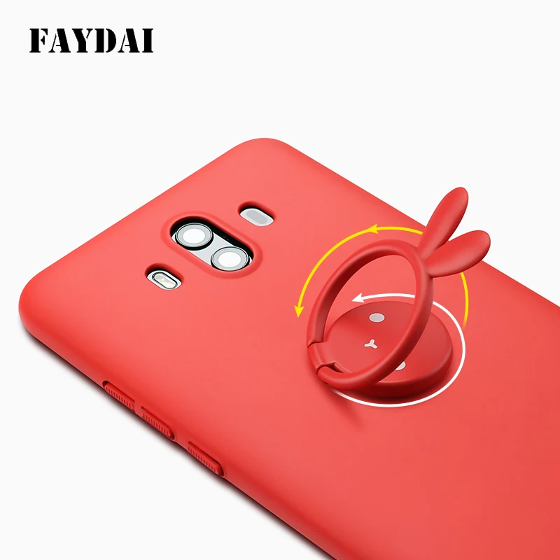 FAYDAI Cute Case For Huawei Mate 9 Fashion Hard Plastic Cases Ultra Thin Matte Silicone Cover Pro Coque |
