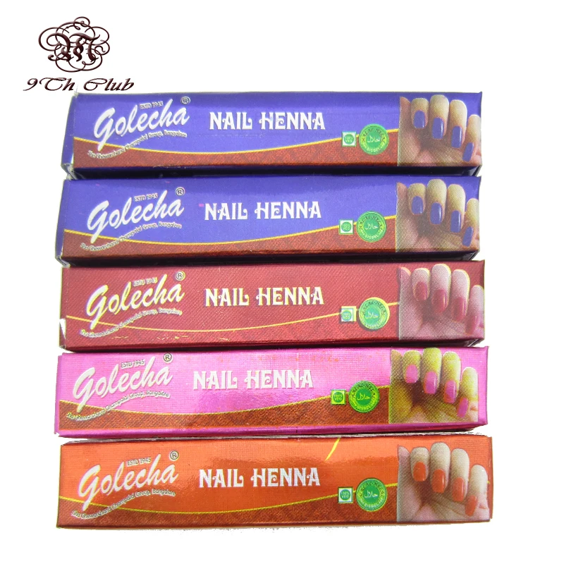 5 шт. бренд GOLECHA хна для Боди Арта индийский Менди цветной хной мусульманский лак