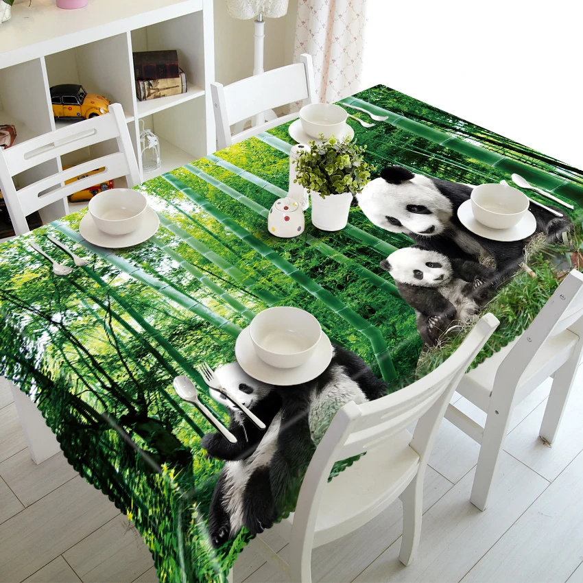 Скатерть с милым серым Кроликом водонепроницаемая круглая скатерть из