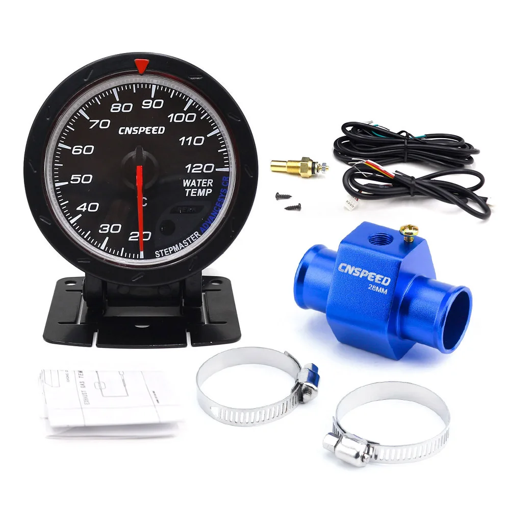 with 28mm adapter CNSPEED 60 мм Датчик температуры воды 20-120 Цельсия с 1/8NPT датчик температуры воды - Цвет: with 28mm adapter