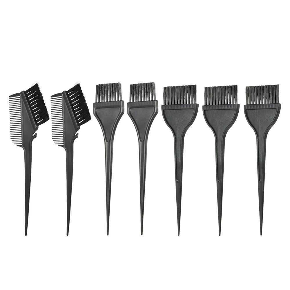 7 шт./компл. окрашивающая щетка для волос профессиональная двухсторонняя