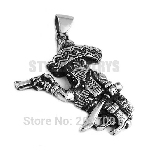 Dдания Bandidos Байкерский кулон с ножом и пистолетом ювелирные изделия из