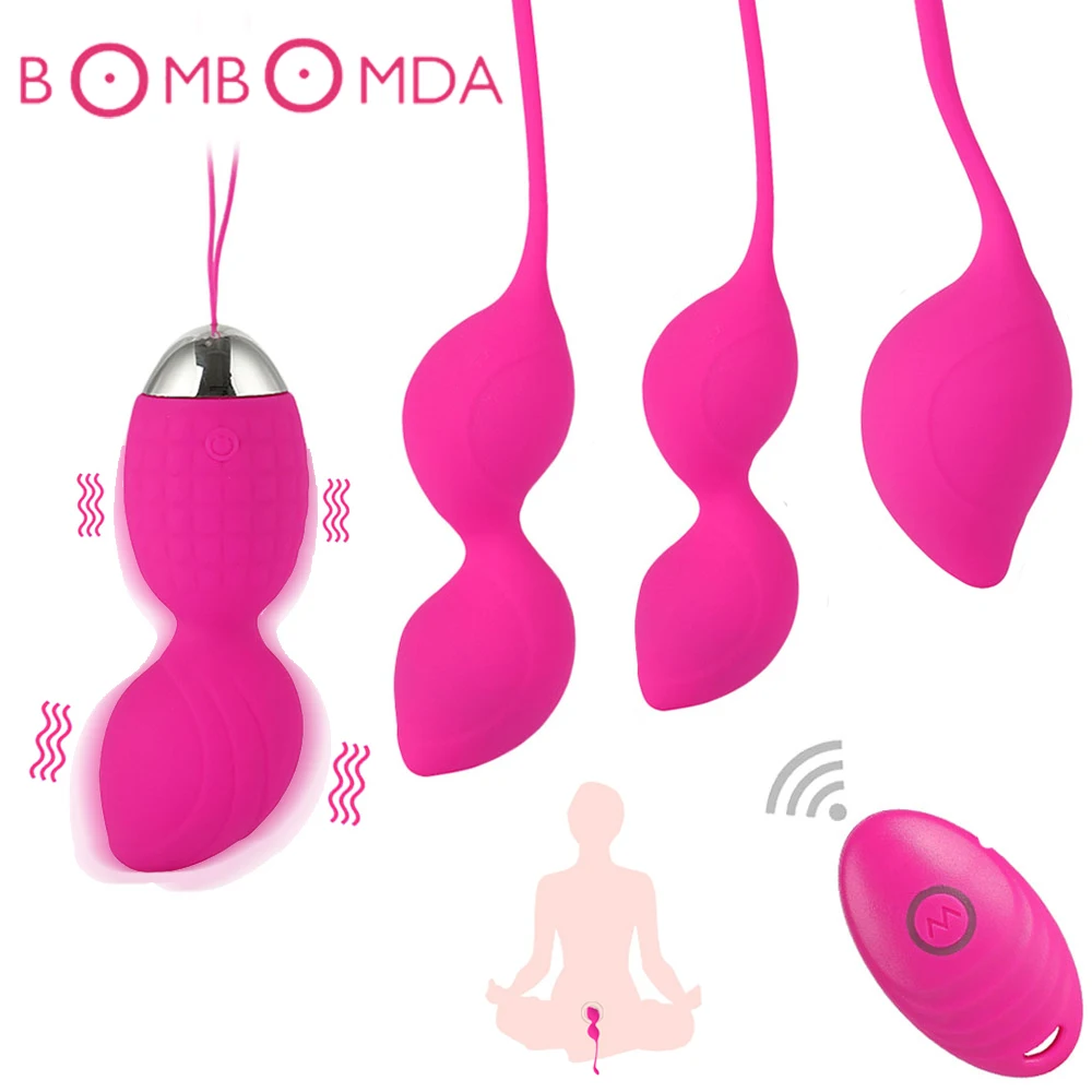 

Vaginal Kegel Ball Vibrator Sex Toys for Adults Women Vibrating Ben Wa Geisha Balls Remote Control Vagina Tight Exercise Trainer