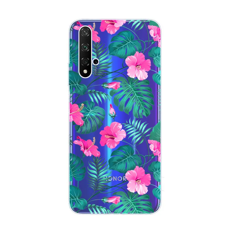 For Huawei Honor 20 Case Cover Soft Silicone Transparent Protector Phone Back Capa |