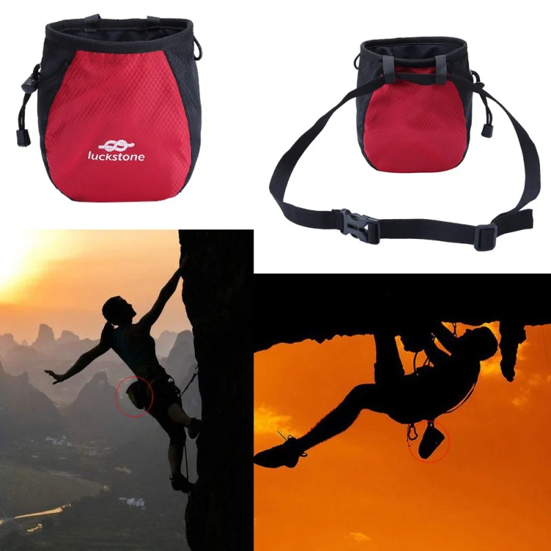 

climbing magnesium powder bag outdoor single parallel bars fitness gymnastics non-slip powder storage pockets Outdoor gadgets