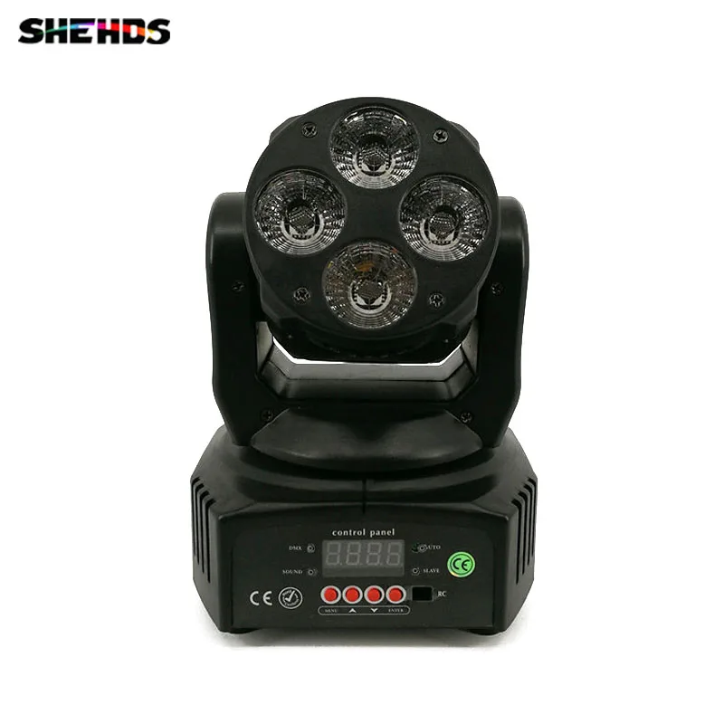 Mini LED Moving Head 4x18W RGBWA+UV 6in1 Wash Stage Lighting Perfect for DJ/Disco/Events | Лампы и освещение