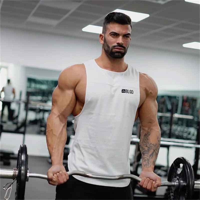GYMLOCKER Летняя мода для тренажерных залов бренд singlet canotte Бодибилдинг Стрингер