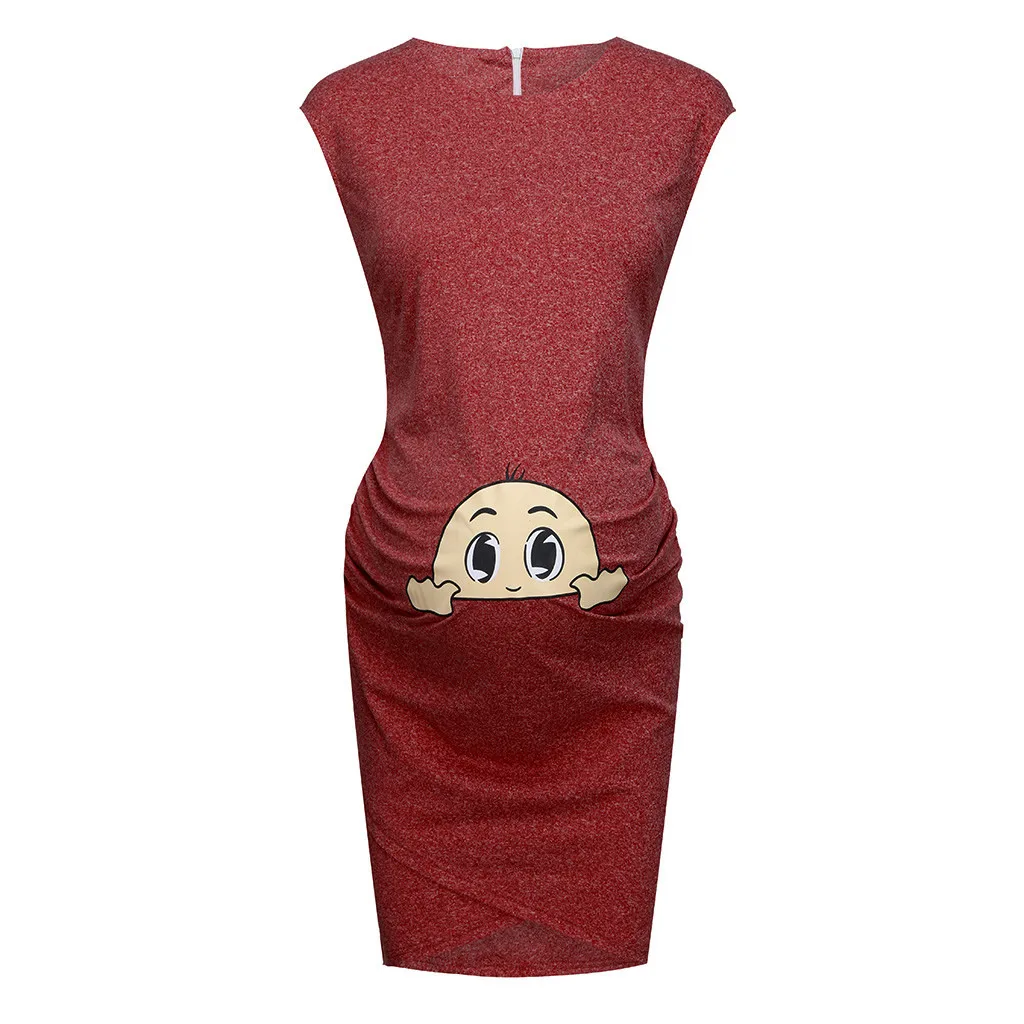 Платье для беременных платья с коротким рукавом однотонная одежда героями