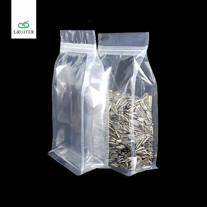 Оптовая продажа высокое качество 100 полностью прозрачные глянцевые мешки из