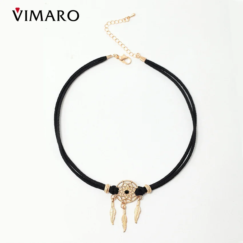 Vimaro черные модные Кручёные ожерелья Колье Цепочки и Colar Chocker Рождественский