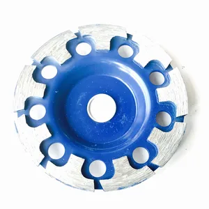 Бесплатная доставка 125 мм * 22 мм * 5 мм TIдвухрядныйбольшой шлифовальный диск с турбосегментом для каменного шлифовального камня мраморагранитабетона