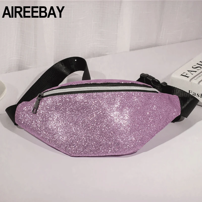 Поясная Сумка AIREEBAY для женщин модные забавные дамские сумочки с блестками