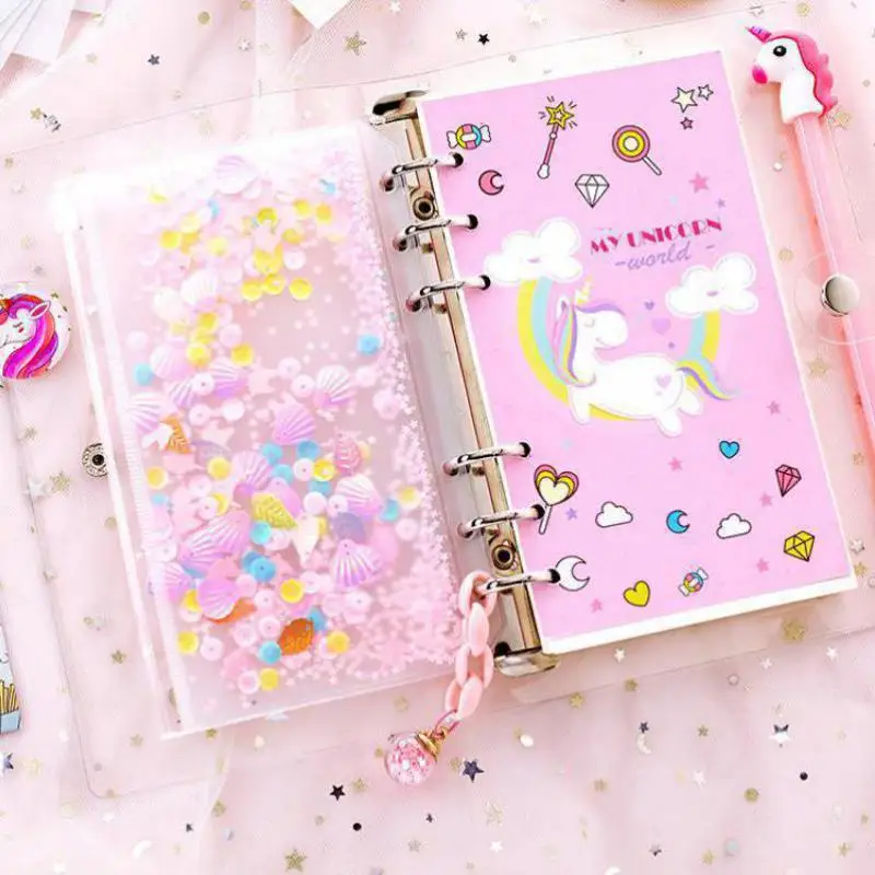 

Stationery Handbook Notebook Loose-leaf Creative Girl Heart Calendar Removable Handbook Students Wear Cute Diary Book