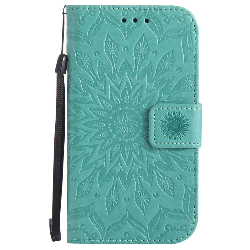Coque подсолнечника флип чехол для samsung Galaxy S4 искусственная кожа + силиконовая