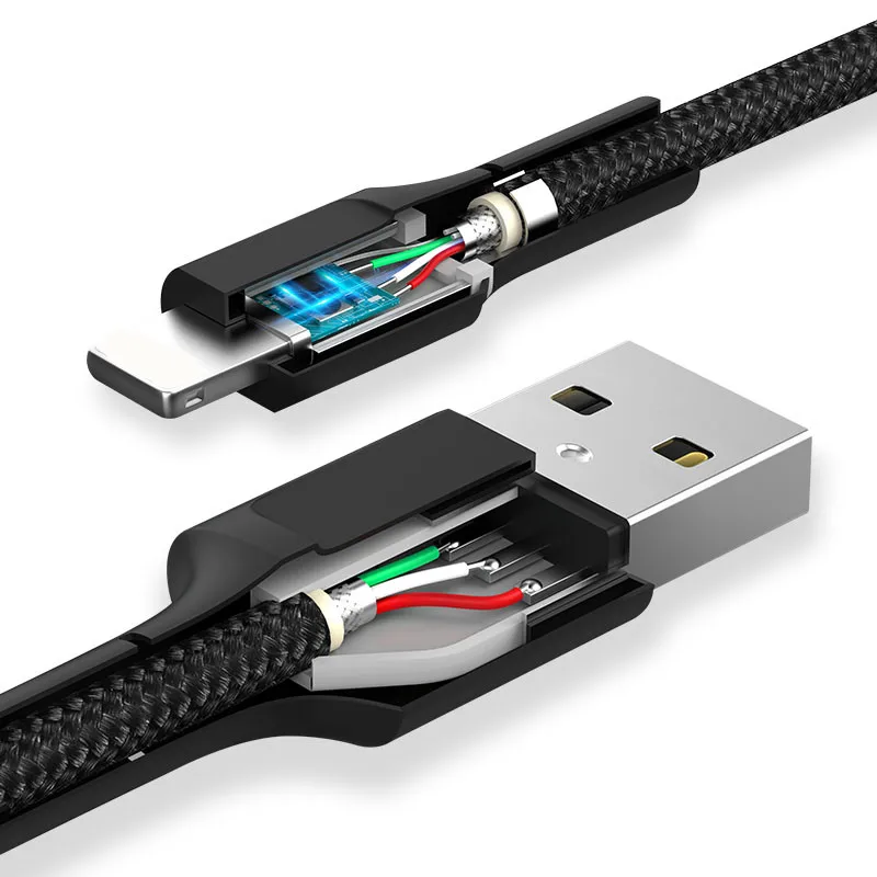 8-контактный USB кабель для быстрой зарядки для Iphone кабель передачи данных для Iphone XS Mas XS XR X 8 7 Plus Двусторонняя линия передачи данных для Iphone