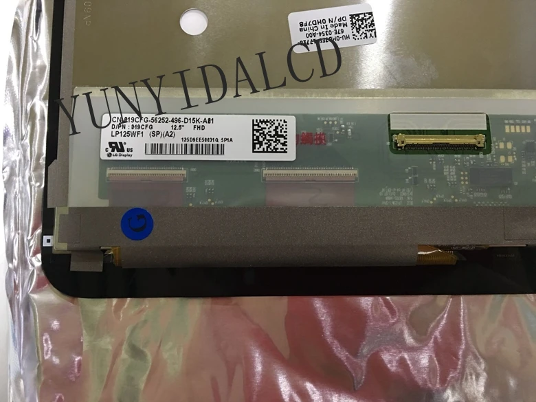 Оригинальный 12 5 дюймов для dell xps12 XPS 9Q23 ЖК экран LP125WF1 SPA2 LCD сборка 1920*1080 сенсорный +