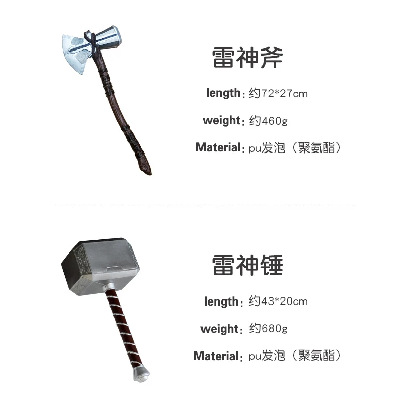1:1 Thor Axe Hammer Капитан Америка щит Marvel Мстители 4 эндшпиль 1/6 весы ПВХ и ПУ Игрушка