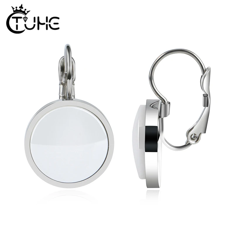 2019 Новые Классические женские серьги круглой формы белые здоровые керамические