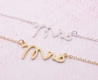10 english name logo simple dainty alphabet mrs pendant necklace small stamped word initial tiny love letter necklace jewelry