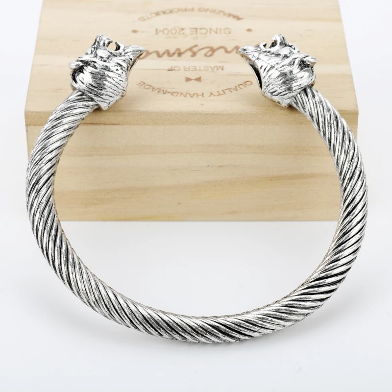 Браслет-манжета из нержавеющей стали с головой льва для мужчин лучшие подарки