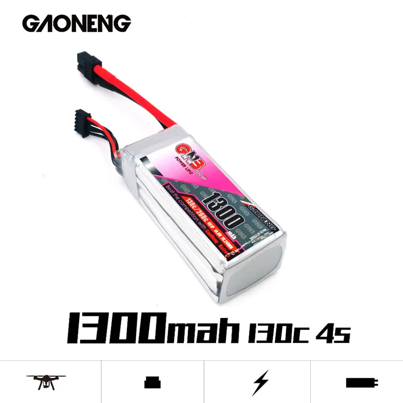 Аккумулятор Gaoneng GNB 1300 мАч 4S1P 14 8 в 250 C/260C Вт ч литий полимерный аккумулятор XT60 вилка