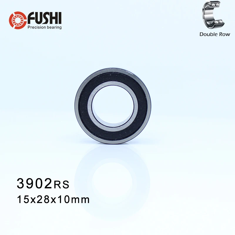 3902 2RS подшипник 15*28*10 мм (1 шт.) двухрядные герметичные RS радиально упорные