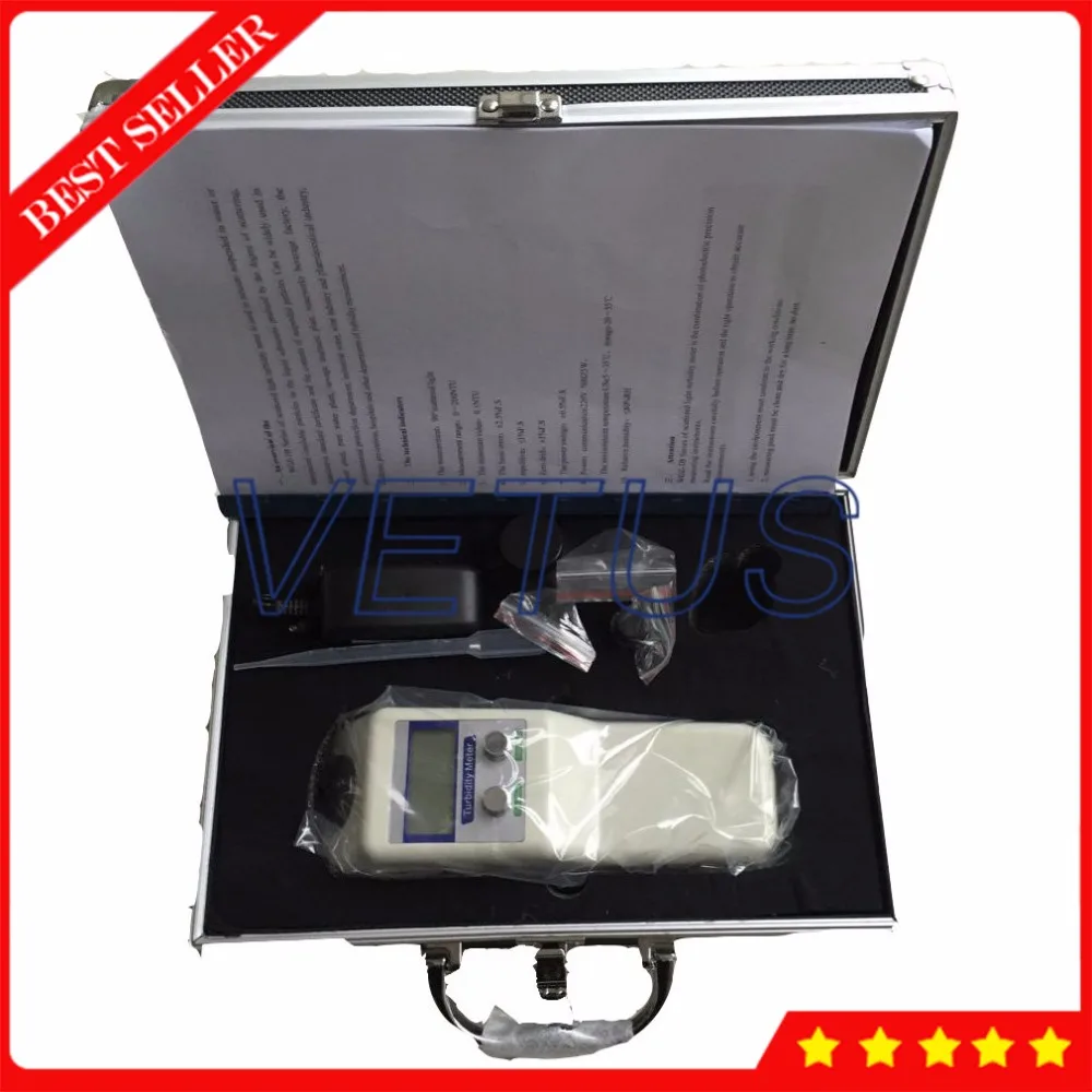 

WGZ-200B Digital Portable Turbidity Meter Tester with 90 Degree Scattered Light Turbidimeter 0~20~200NTU Range Measurement