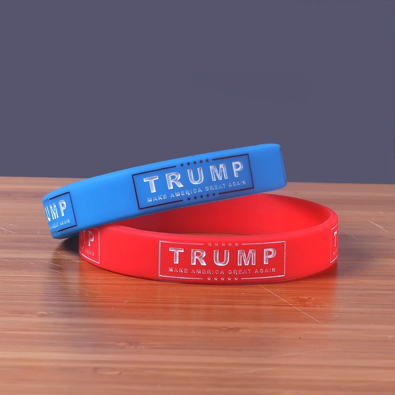 Высокое качество Поддержка Trump силиконовые браслеты делают Америку большой