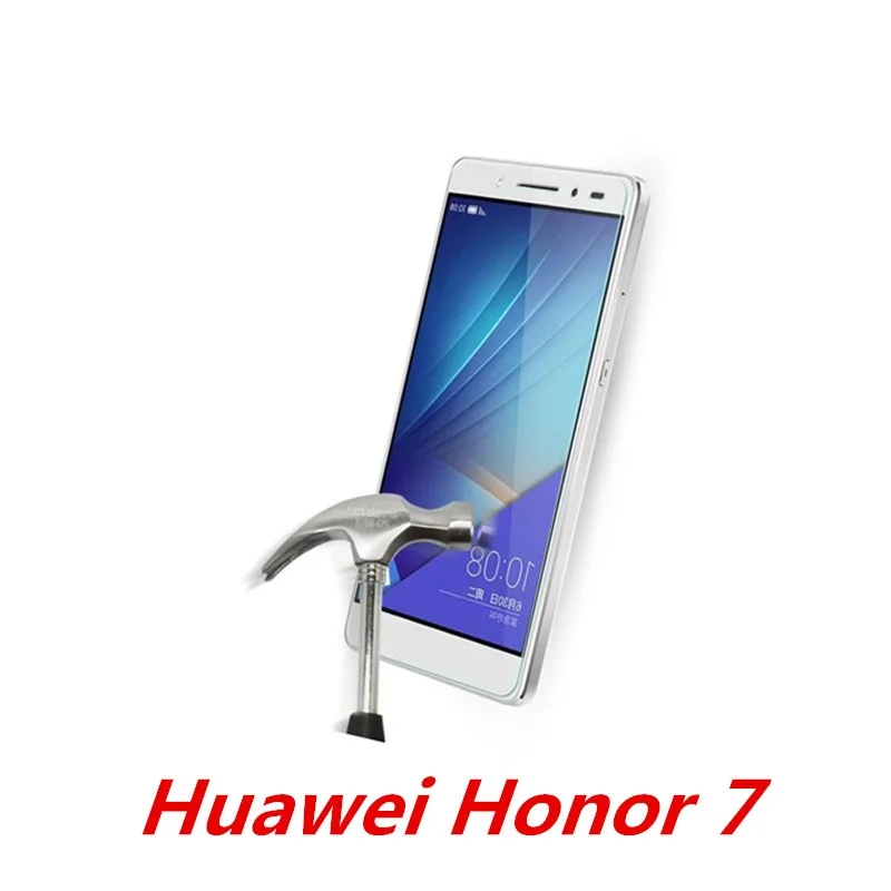 2 Pieces Tempered shockproof Glass For HUAWEI Honor 7 screen protective smartphone toughened case 9H on 5.2 inch thin clear | Мобильные