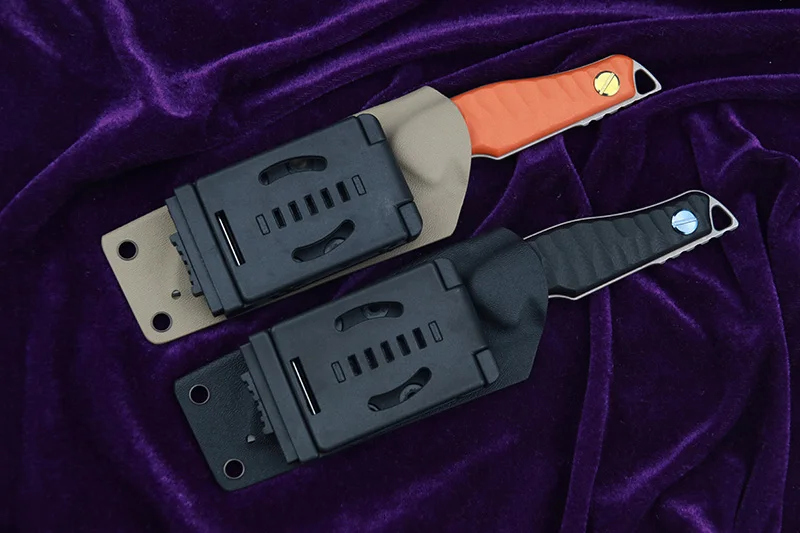 

LEMIFSHE YX2001 titanium alloy TI-6Al-4V blade G10 handle fixed blade KYDEX sheath camping outdoor survival knife EDE tool