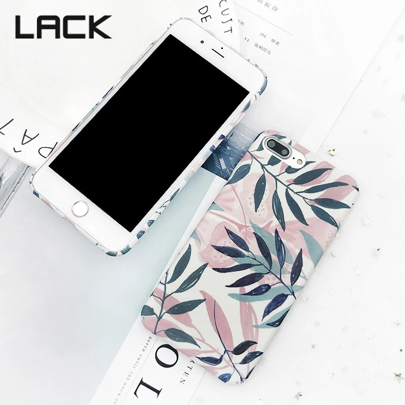 Чехол LACK для телефона с цветными градиентными листьями iPhone 5S 6S 7 8 Plus новинка
