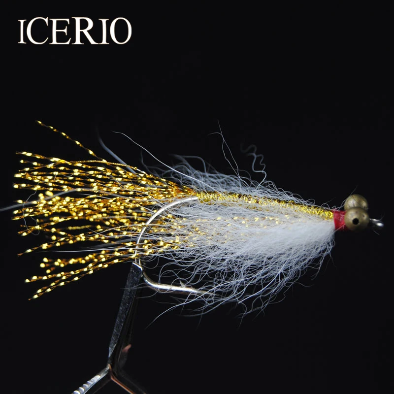 ICERIO 10 шт. #4 Коралловая креветка соленая Морская рыбалка в виде мелкой рыбы Crazy Tony