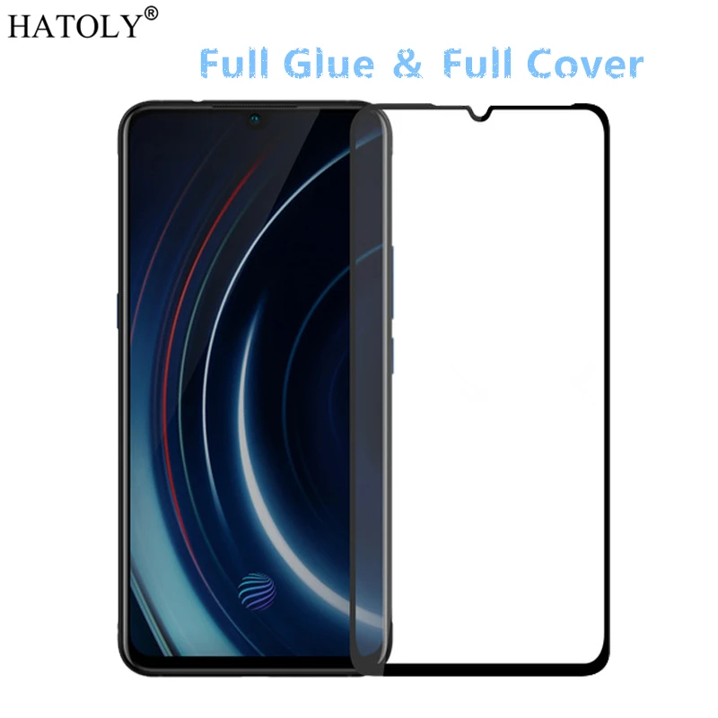 Vivo iQOO Glass Tempered for Film 9H HD Full Glue Cover Screen Protector | Мобильные телефоны и аксессуары
