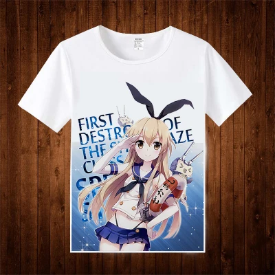Футболка из Коллекции Kantai костюм аниме для косплея футболка yuudachi мужские и