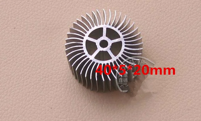 

5PCS Dense tooth circle sunflower radiator 40*5*20mm 30 50mm tube light led lights aluminum alloy heat sink profiles