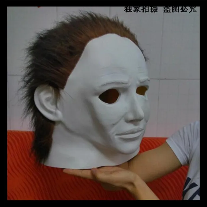 Free shipping Halloween Scary Michael Myers Mask Horror Movie Face Cosplay Adult Latex Party size toy | Дом и сад