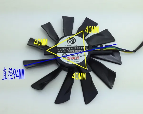 Новый оригинальный охлаждающий вентилятор для графической карты MSI R9 280X GTX770 GTX780
