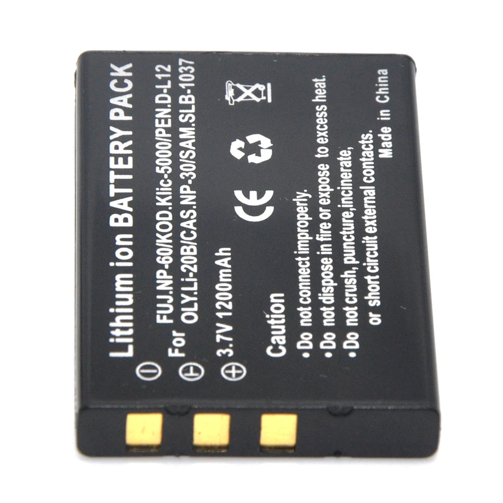 2 шт 1200 мАч FNP-60 NP60 батарея+ USB ЖК-зарядное устройство для Fujifilm NP-60 Kodak KLIC-5000 samsung SLB-1137 Olympus LI-20B батарея