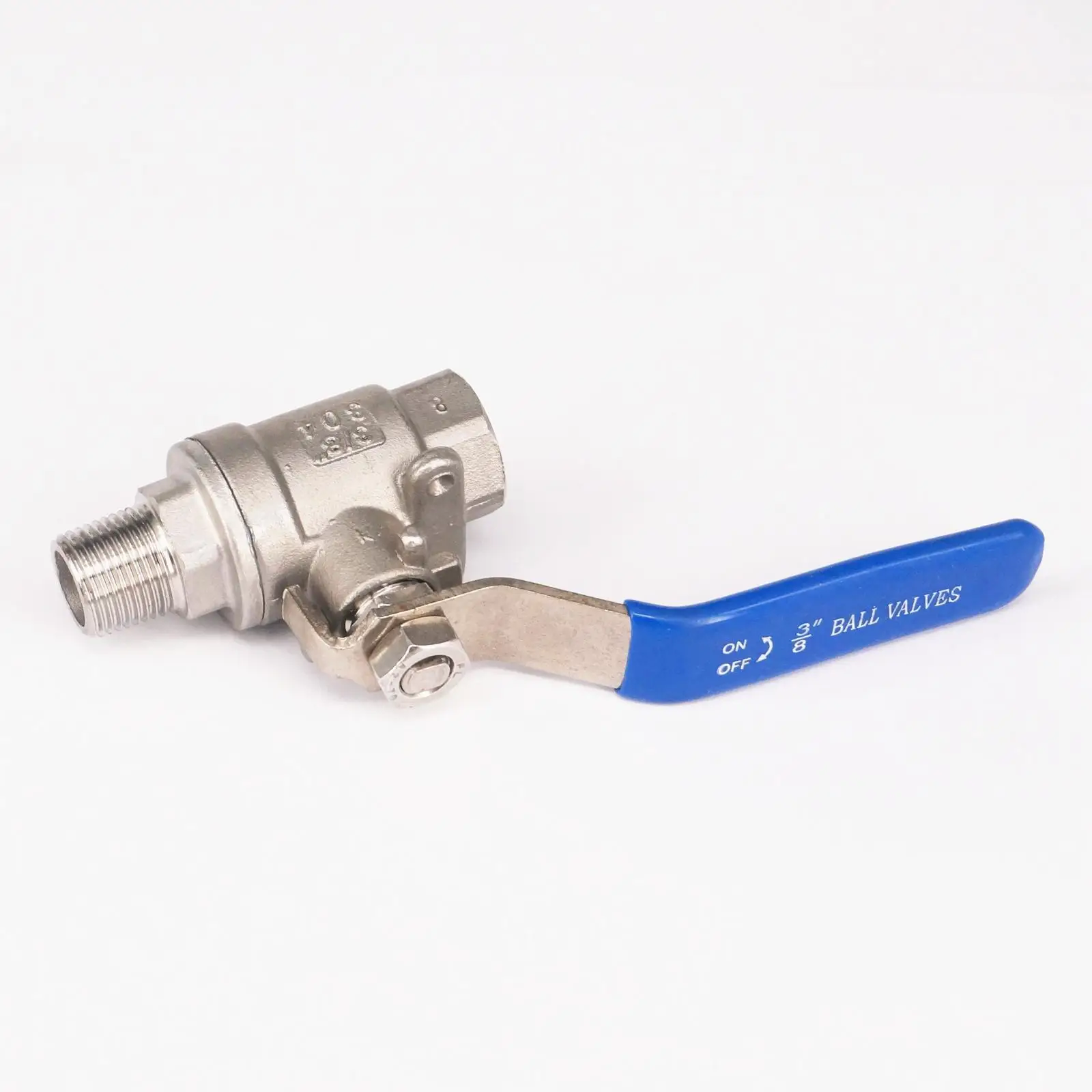 Шаровой кран из нержавеющей стали 3/8 &quotBSP гнездо-штырь 304 шаровой 2 шт. с полным