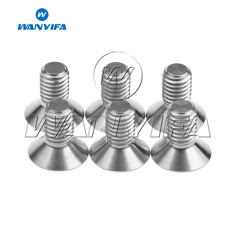 Болт с шестигранной головкой wanifa M5 x10mm из титана Ti золотого цвета радуги 6 шт.|screw