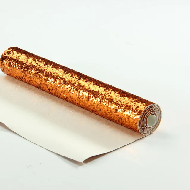 Gold Картонные плотные Блестки для рукоделия, бумажные рулоны, вечерние украшения, подарочная оберточная ткань, Детская резка, сделай сам, скрапбук, рулон бумаги JC 25x138 см - Цвет: Gold