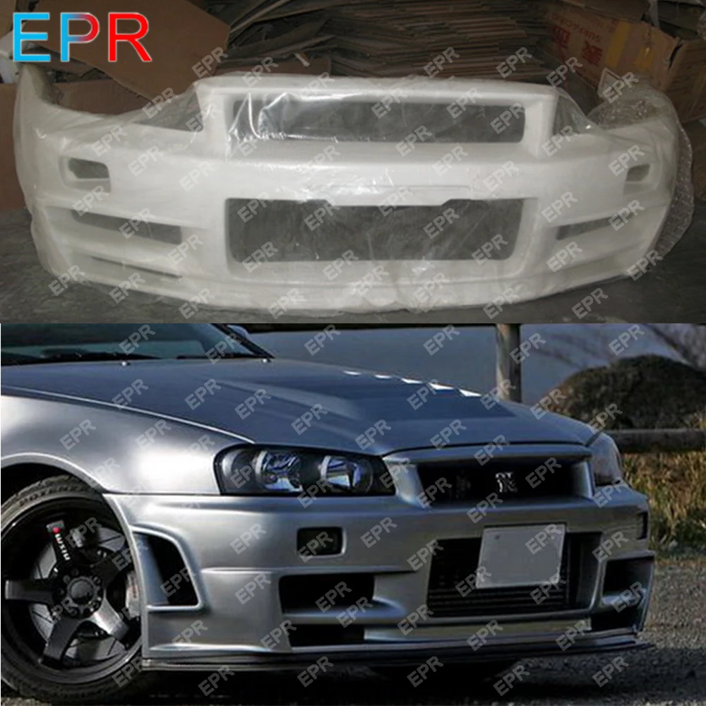 Для Nissan Skyline R34 GTR FRP стекловолокно Z Tune Комплект кузова переднего бампера