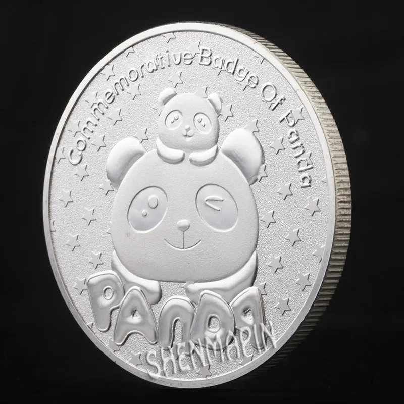 Китайское национальное сокровище гигантская панда памятная монета мультяшная
